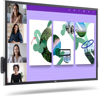 DELL P5524QT Écran plat interactif 139,7 cm (55") LCD 350 cd/m² 4K Ultra HD Noir Écran tactile (DELL-P5524QT) — image 2