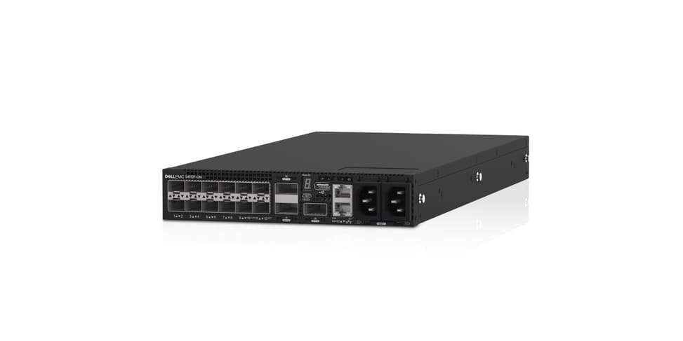 DELL S-Series S4112 Géré L2/L3 1U Noir L2/L3, 12 x 10GbE SFP+, 3 x 100GbE QSFP28, 1U, 2 x PSU, OS10 (210-AOYR) — image 2