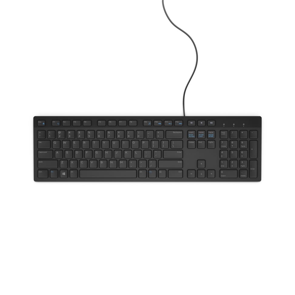 DELL KB216 clavier USB QWERTY US International Noir(580-ADHY) — image 1