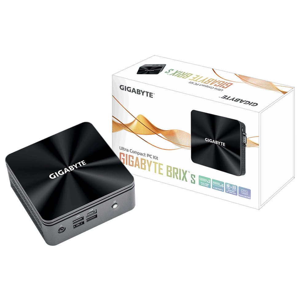 Gigabyte GB-BRI3H-10110 barebone PC/ poste de travail Noir BGA 1528 i3-10110U 2,1 GHz (GB-BRI3H-10110) — image 1