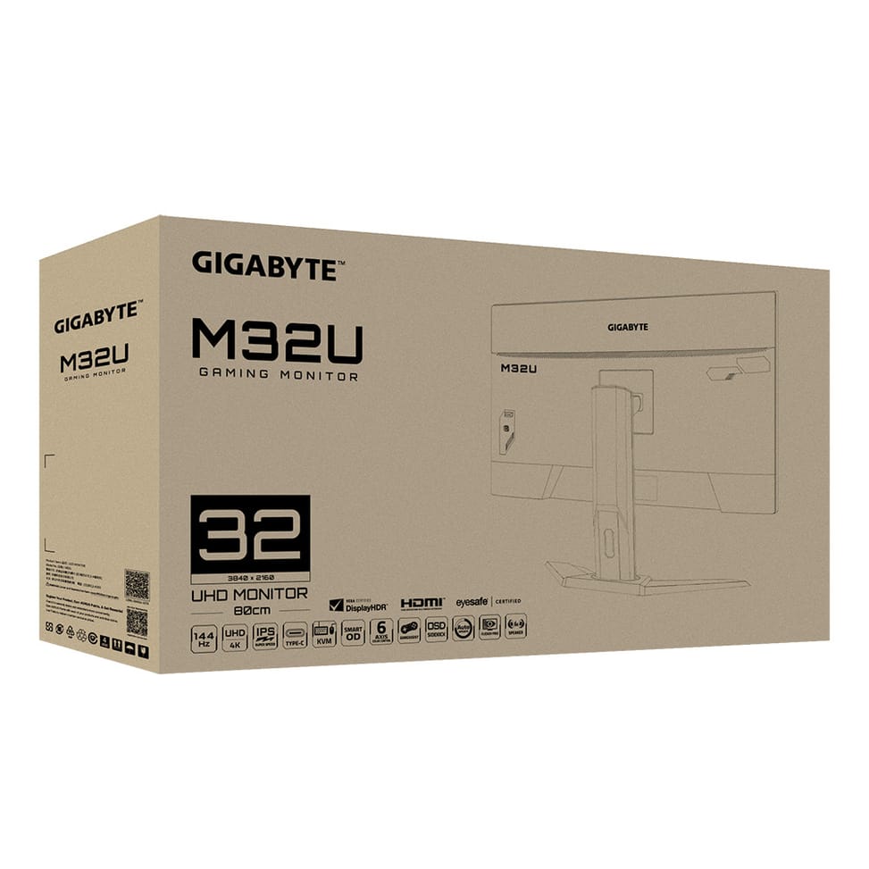 Gigabyte M32U LED display 80 cm (31.5") 3840 x 2160 pixels 4K Ultra HD Noir (M32U-EK) — image 10