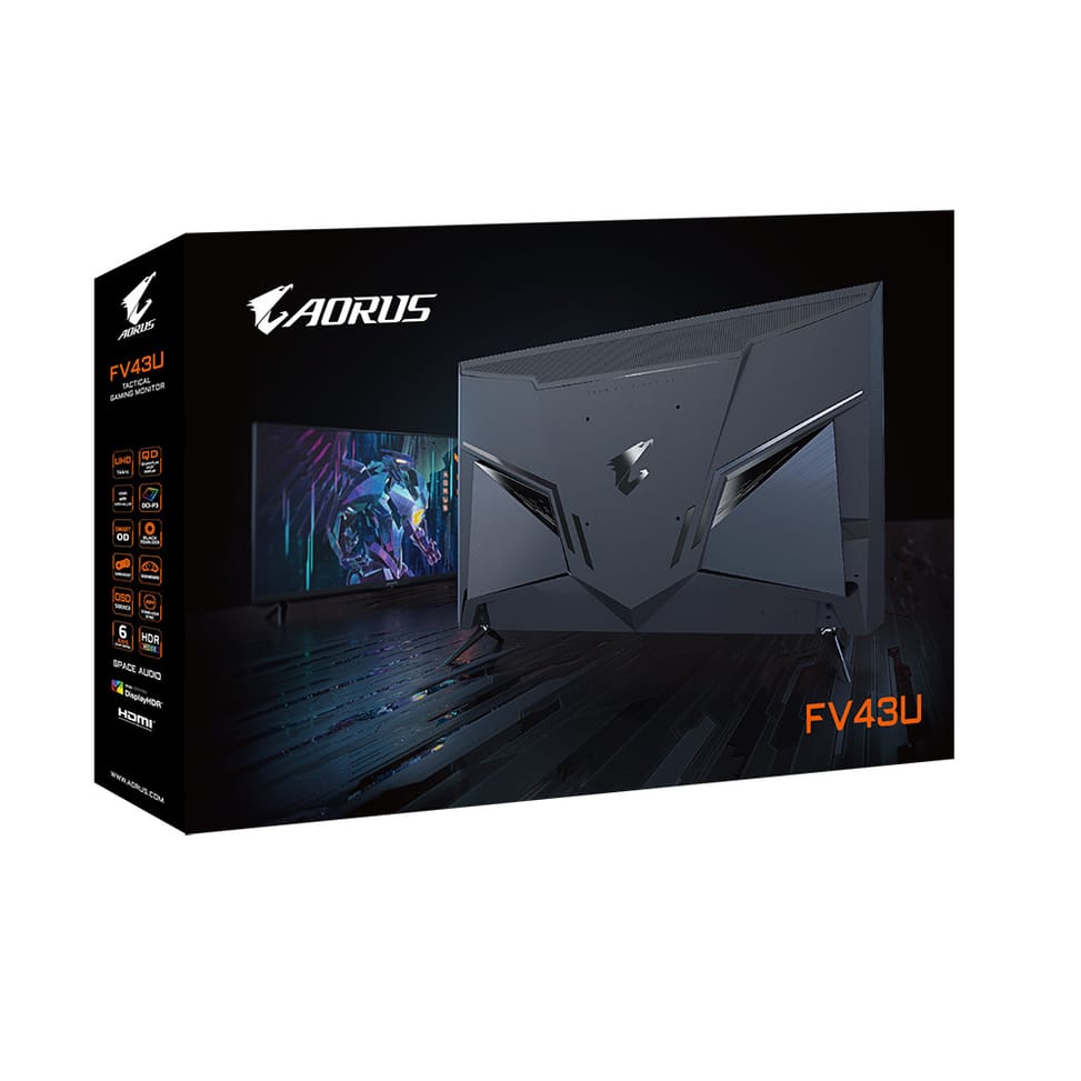 Gigabyte AORUS FV43U LED display 109,2 cm (43") 3840 x 2160 pixels 4K Ultra HD Noir (FV43U) — image 11