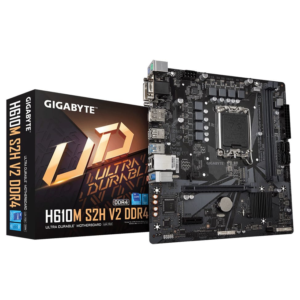 Gigabyte H610M S2H V2 DDR4 (rev. 1.0) Intel H610 Express LGA 1700 micro ATX (H610M S2H V2 DDR4) — image 1