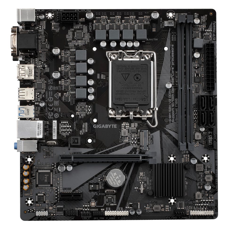 Gigabyte H610M S2H V2 DDR4 (rev. 1.0) Intel H610 Express LGA 1700 micro ATX (H610M S2H V2 DDR4) — image 2