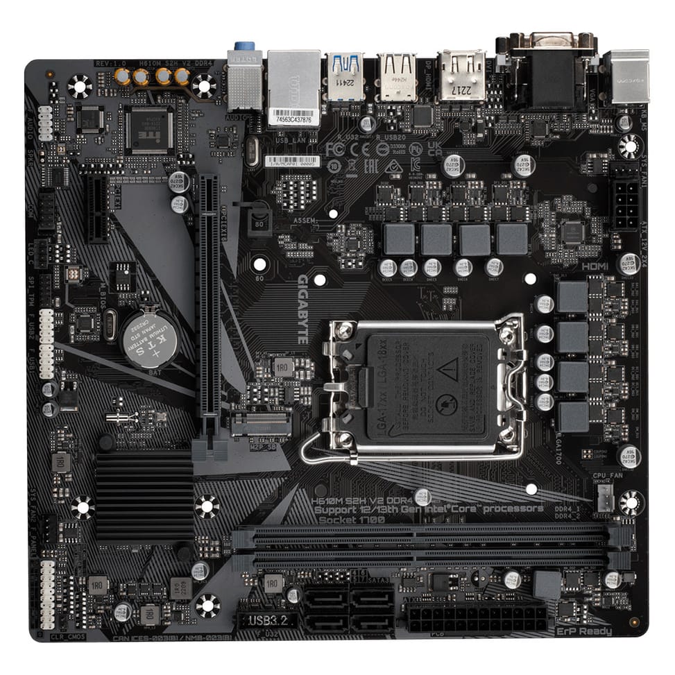 Gigabyte H610M S2H V2 DDR4 (rev. 1.0) Intel H610 Express LGA 1700 micro ATX (H610M S2H V2 DDR4) — image 5