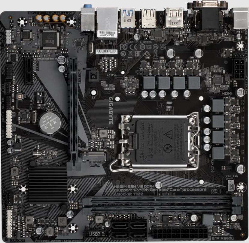 Gigabyte H610M S2H V2 DDR4 (rev. 1.0) Intel H610 Express LGA 1700 micro ATX (H610M S2H V2 DDR4) — image 9