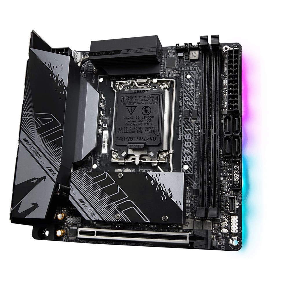 Gigabyte B760I AORUS PRO DDR4 carte mère Intel B760 Express LGA 1700 mini ITX (B760I AORUS PRO DDR4) — image 3
