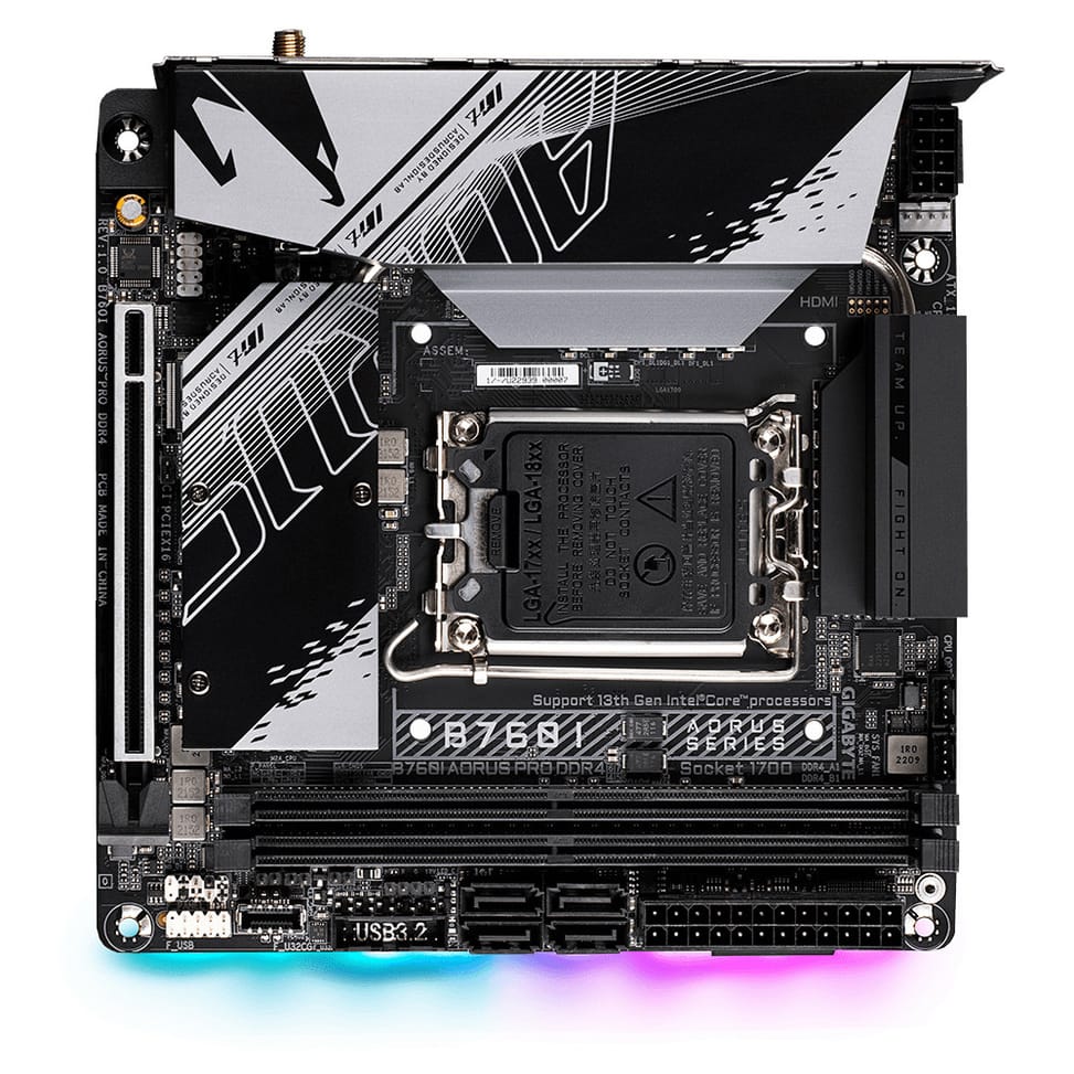 Gigabyte B760I AORUS PRO DDR4 carte mère Intel B760 Express LGA 1700 mini ITX (B760I AORUS PRO DDR4) — image 4