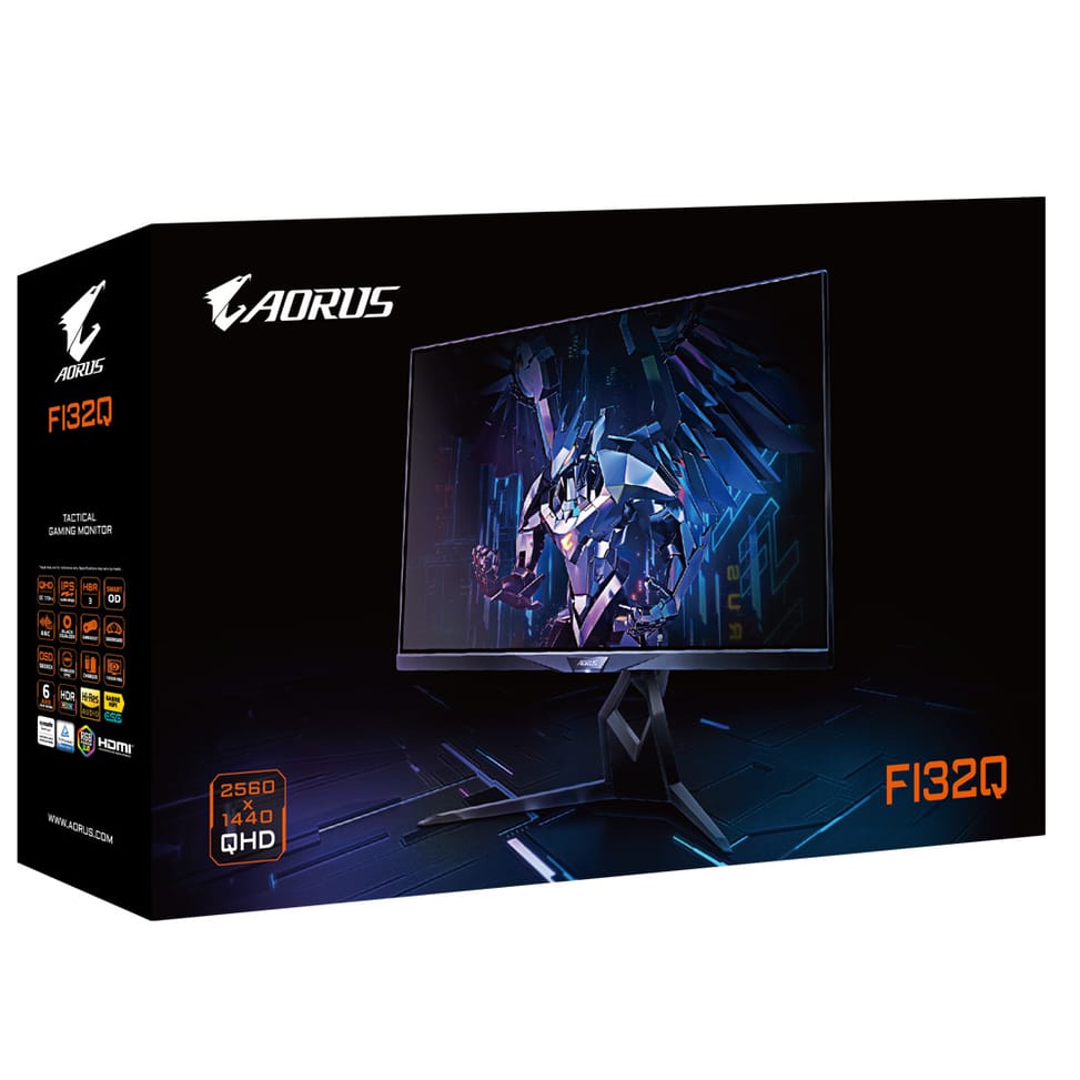 Gigabyte FI32Q écran plat de PC 80 cm (31.5") 2560 x 1440 pixels 2K Ultra HD LED Noir (20VM0-AFI32QBA-1EUR) — image 9