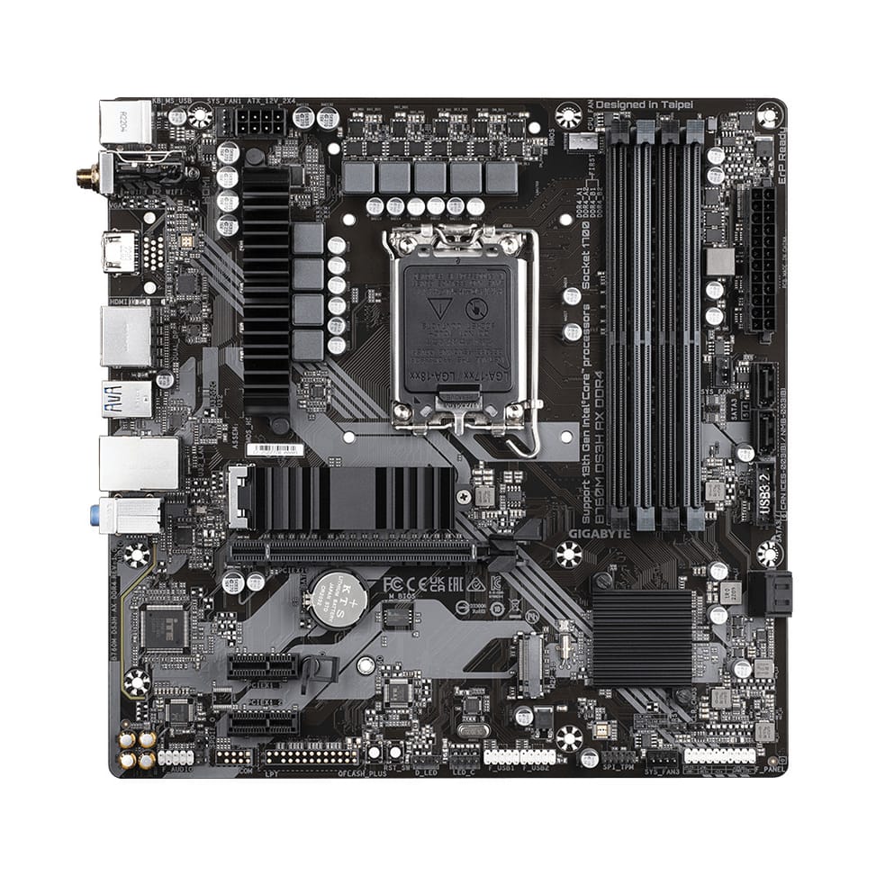 Gigabyte B760M DS3H AX DDR4 carte mère Intel B760 Express LGA 1700 micro ATX (B760M DS3H AX DDR4) — image 1