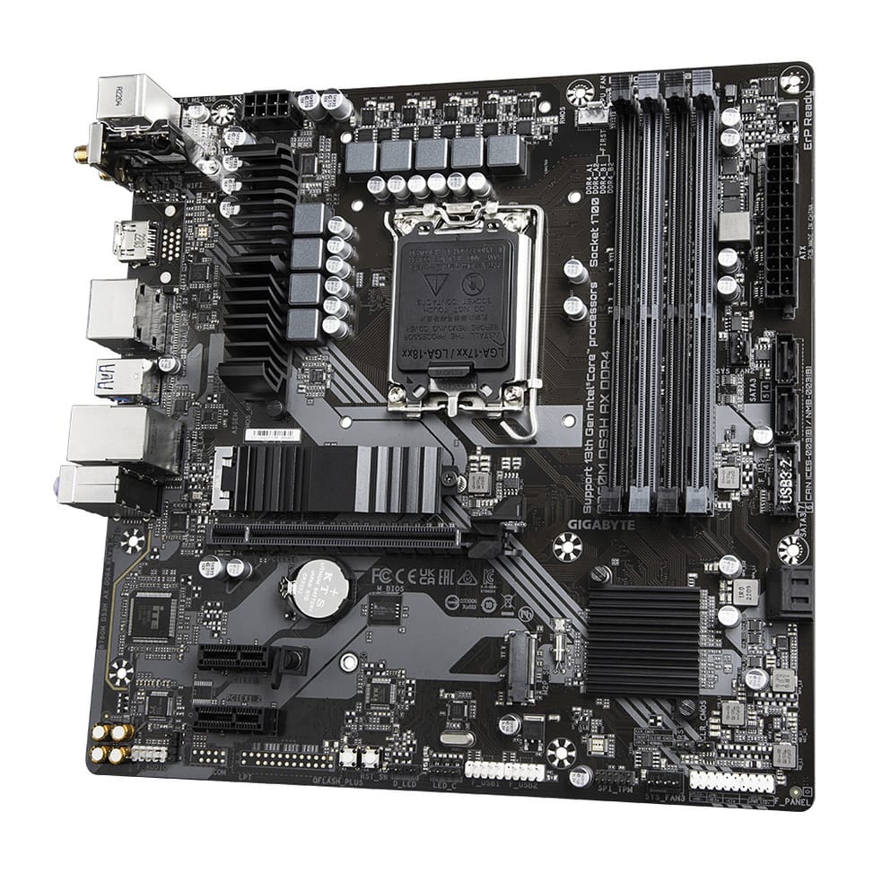 Gigabyte B760M DS3H AX DDR4 carte mère Intel B760 Express LGA 1700 micro ATX (B760M DS3H AX DDR4) — image 2