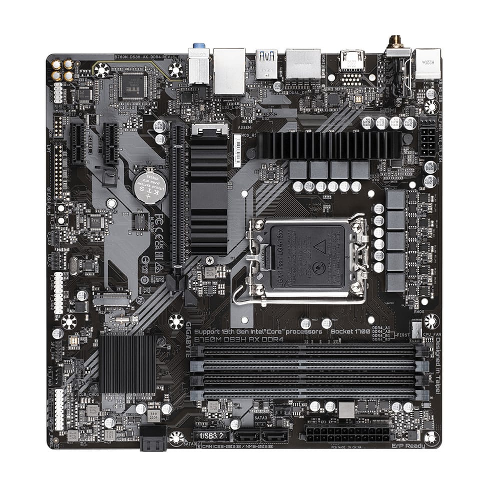 Gigabyte B760M DS3H AX DDR4 carte mère Intel B760 Express LGA 1700 micro ATX (B760M DS3H AX DDR4) — image 4