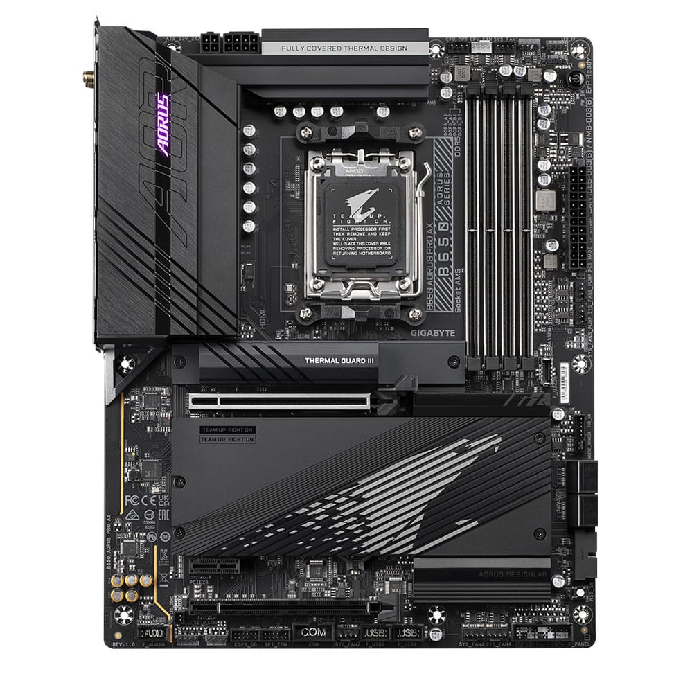 Gigabyte B650 AORUS PRO AX carte mère AMD B650 Emplacement AM5 ATX (B650 AORUS PRO AX) — image 1
