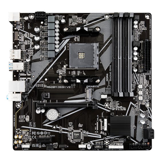 Gigabyte A520M DS3H V2 (rev. 1.0) Emplacement AM4 micro ATX (A520M DS3H V2)