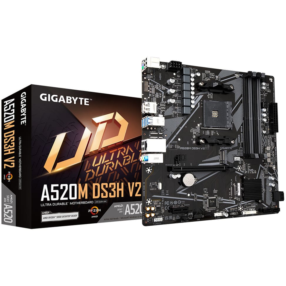 Gigabyte A520M DS3H V2 (rev. 1.0) Emplacement AM4 micro ATX (A520M DS3H V2) — image 5