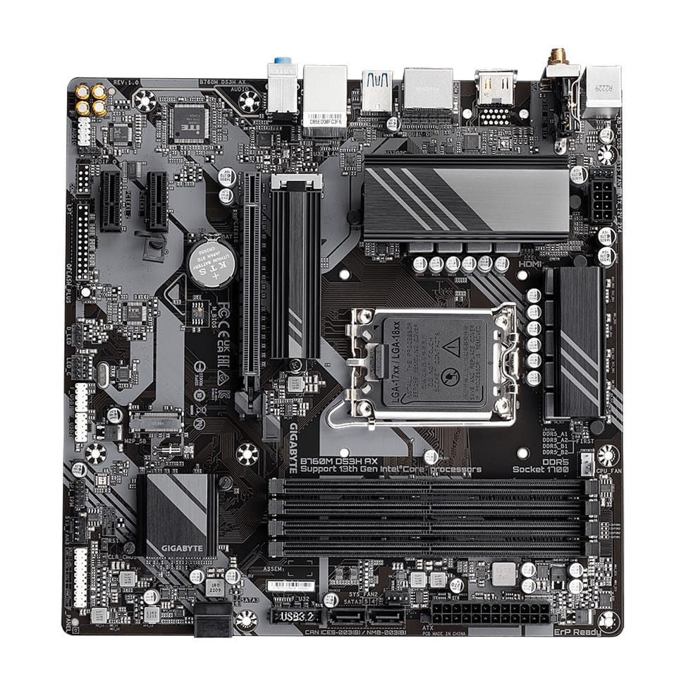 Gigabyte B760M DS3H AX (rev. 1.x) Intel B760 Express LGA 1700 micro ATX (B760M DS3H AX) — image 4