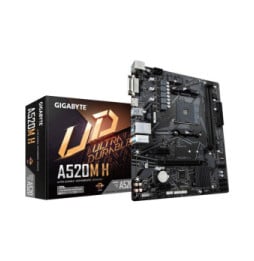 Gigabyte A520M H (rev. 1.0) AMD A520 Emplacement AM4 micro ATX (A520M)