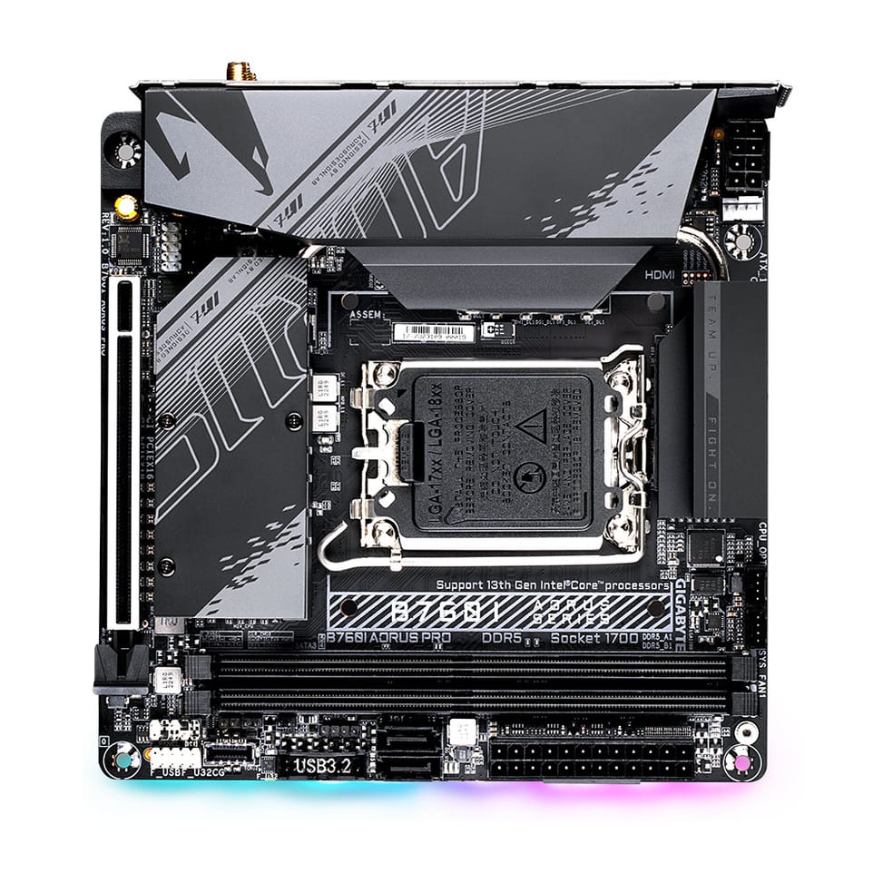 Gigabyte B760I AORUS PRO carte mère Intel B760 Express LGA 1700 mini ITX (B760I AORUS PRO) — image 3