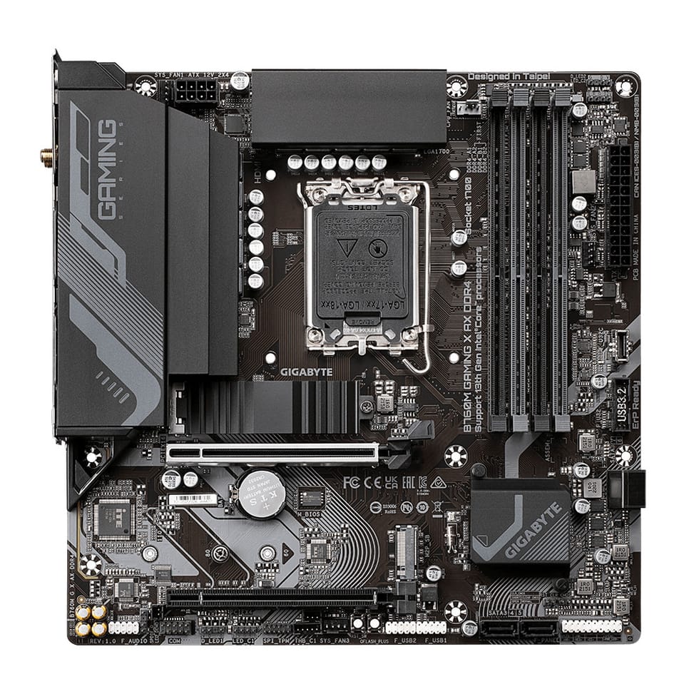 Gigabyte B760M GAMING X AX DDR4 carte mère Intel B760 LGA 1700 micro ATX (B760M GAMING X AX DDR4) — image 2