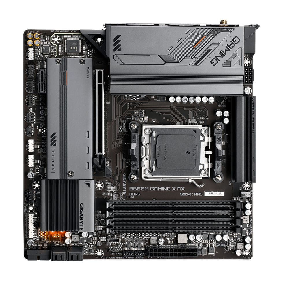 Gigabyte B650M GAMING X AX (rev. 1.x) AMD B650 Emplacement AM5 micro ATX (B650M GAMING X AX (REV. 1.x)) — image 4