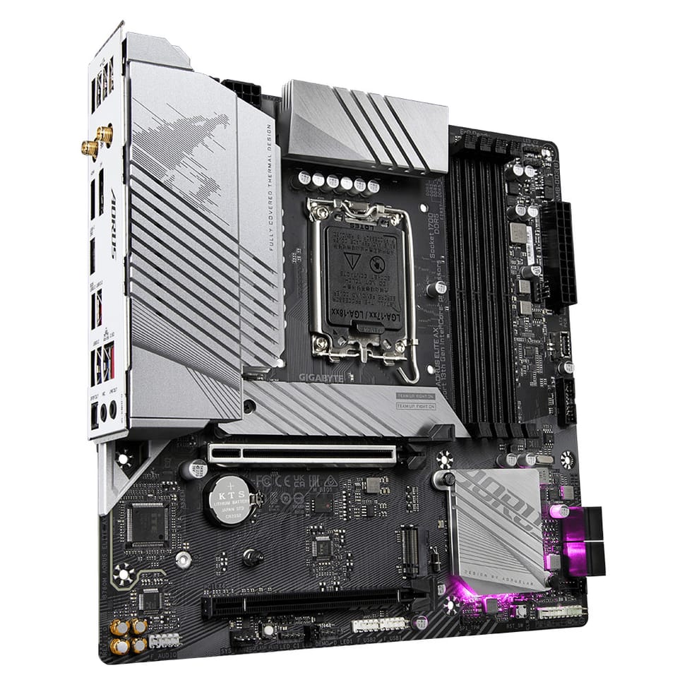 Gigabyte B760M AORUS ELITE AX carte mère Intel B760 LGA 1700 micro ATX (B760M AORUS ELITE AX) — image 3