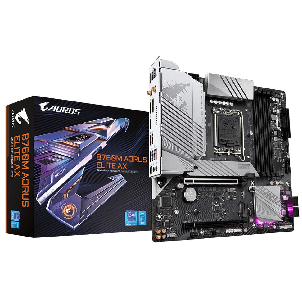 Gigabyte B760M AORUS ELITE AX carte mère Intel B760 LGA 1700 micro ATX (B760M AORUS ELITE AX) — image 6