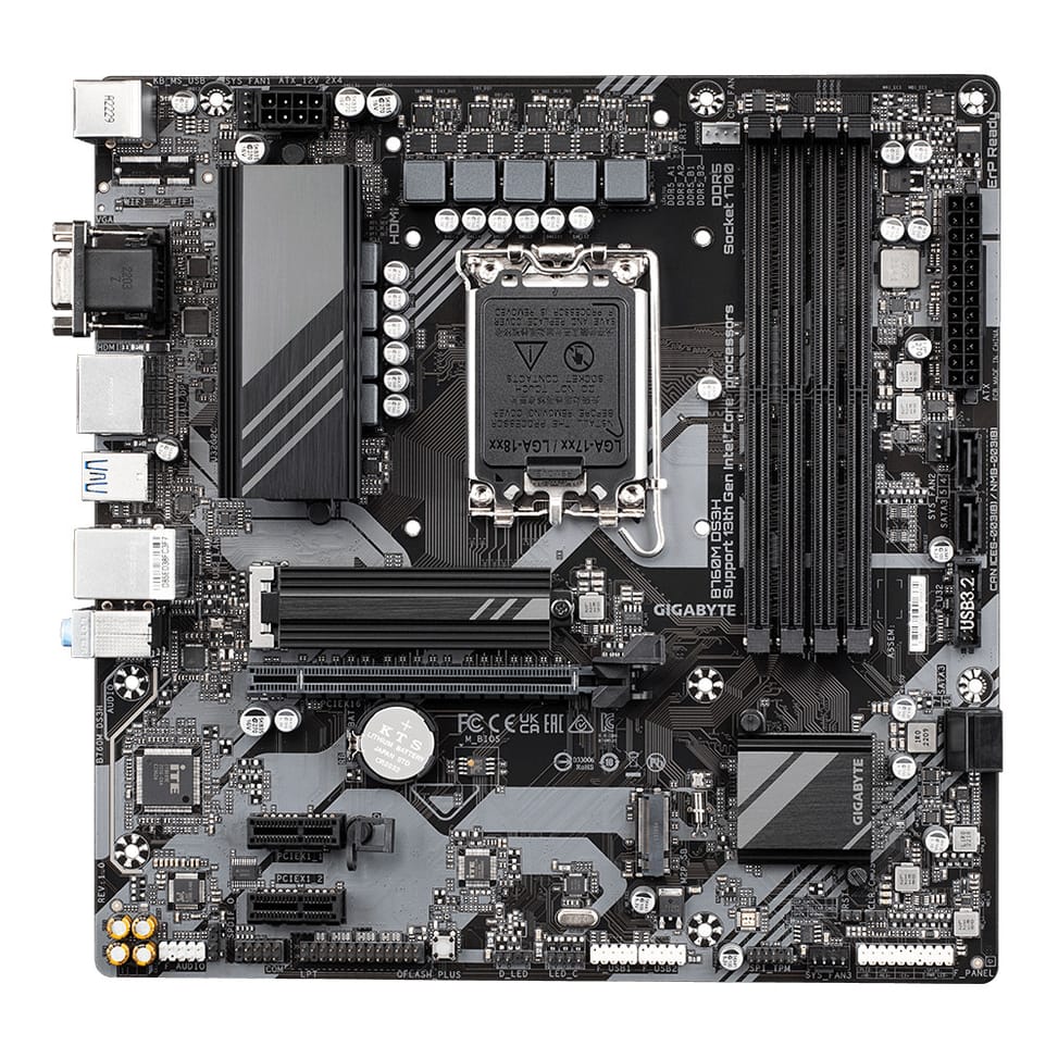 Gigabyte B760M DS3H carte mère Intel B760 Express LGA 1700 micro ATX (B760M DS3H) — image 2