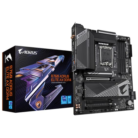 Gigabyte B760 AORUS ELITE AX DDR4 (rev. 1.0) Intel B760 Express LGA 1700 ATX (B760 AORUS ELITE AX DDR4)