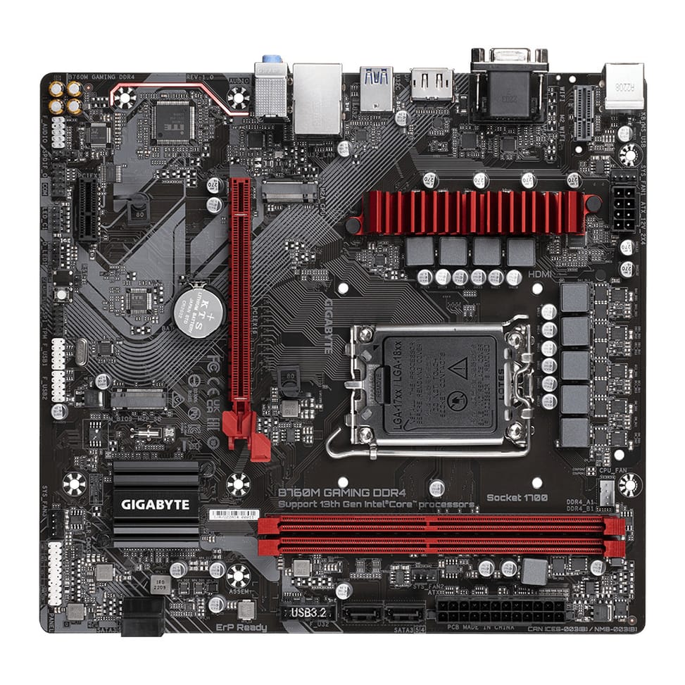 Gigabyte B760M GAMING DDR4 carte mère Intel B760 Express LGA 1700 micro ATX (B760M GAMING DDR4) — image 4