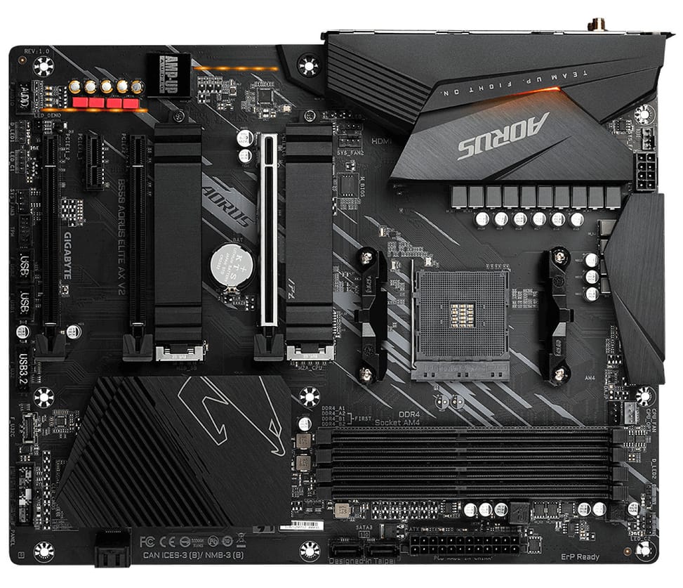 Gigabyte B550 AORUS ELITE AX V2 carte mère AMD B550 Emplacement AM4 ATX (B550 AORUS ELITE AX V2) — image 2