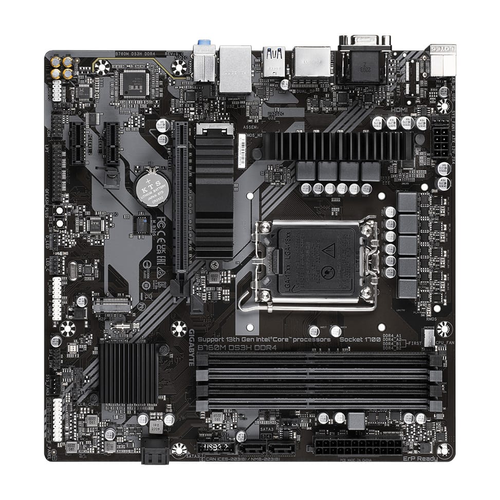 Gigabyte B760M DS3H DDR4 carte mère Intel B760 LGA 1700 micro ATX (B760M DS3H DDR4) — image 4