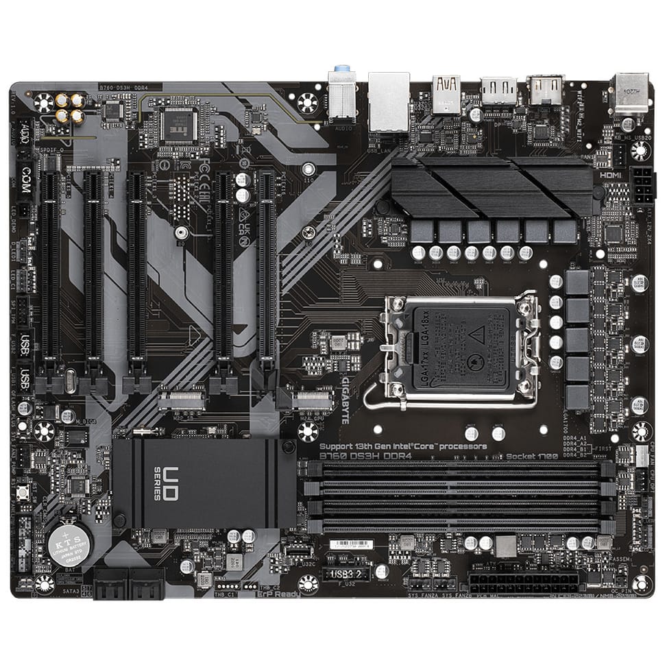 Gigabyte B760 DS3H DDR4 carte mère Intel B760 Express LGA 1700 ATX (B760 DS3H DDR4) — image 4