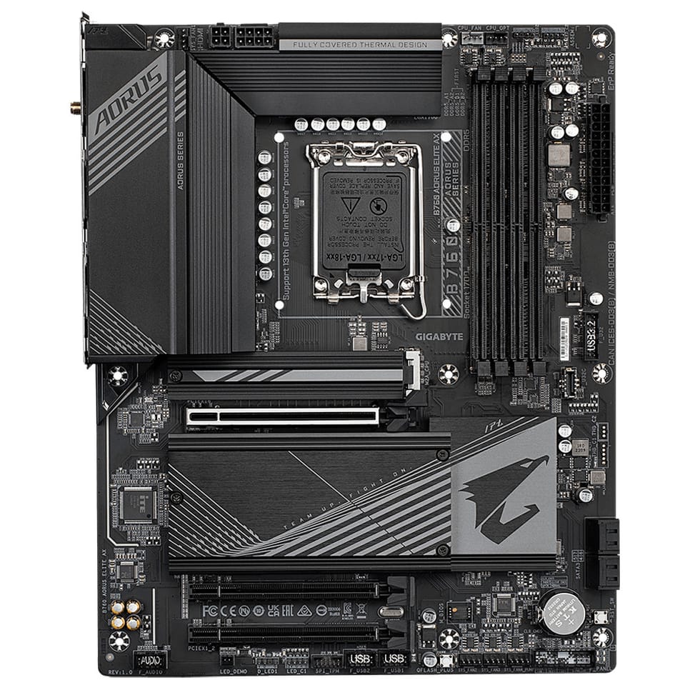 Gigabyte B760 AORUS ELITE AX (rev. 1.0) Intel B760 LGA 1700 micro ATX (B760 AORUS ELITE AX) — image 5