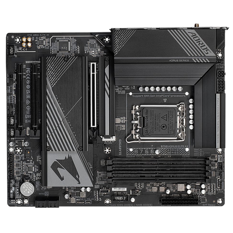 Gigabyte B760 AORUS ELITE AX (rev. 1.0) Intel B760 LGA 1700 micro ATX (B760 AORUS ELITE AX) — image 6