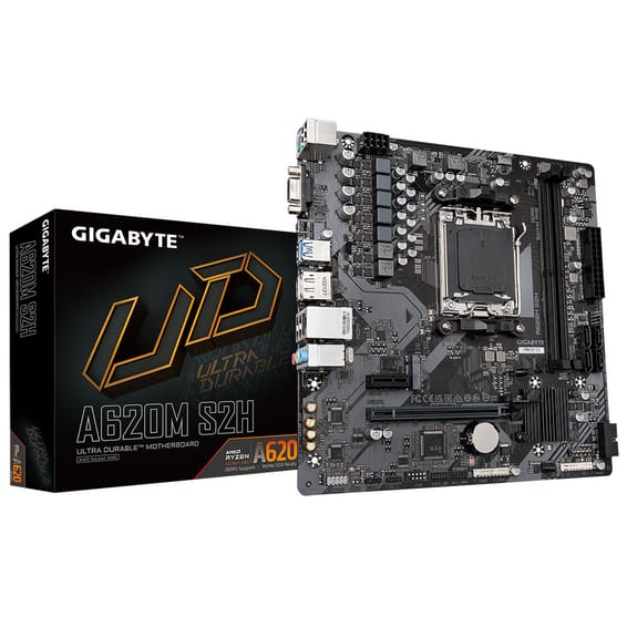 Gigabyte A620M S2H carte mère AMD A620 Emplacement AM5 micro ATX (A620M S2H)