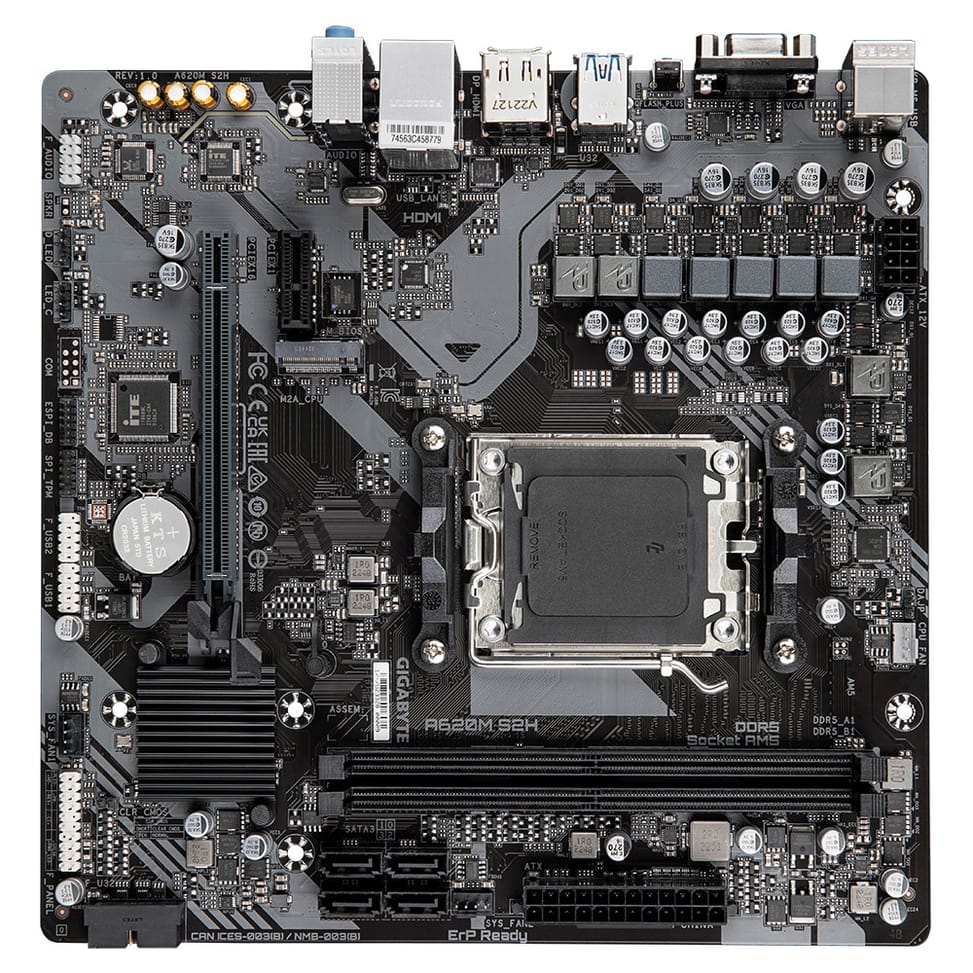Gigabyte A620M S2H carte mère AMD A620 Emplacement AM5 micro ATX (A620M S2H) — image 4