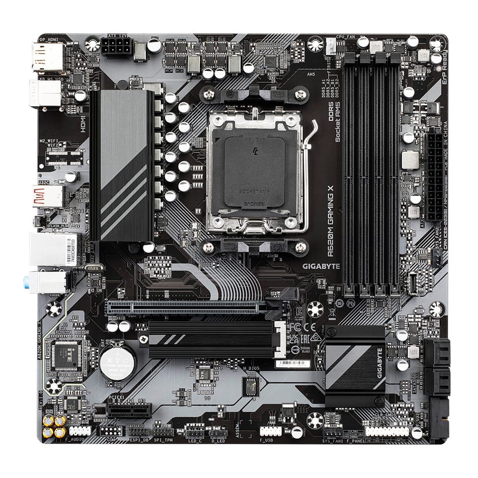 Gigabyte A620M GAMING X carte mère AMD A620 Emplacement AM5 micro ATX (A620M GAMING X) — image 1