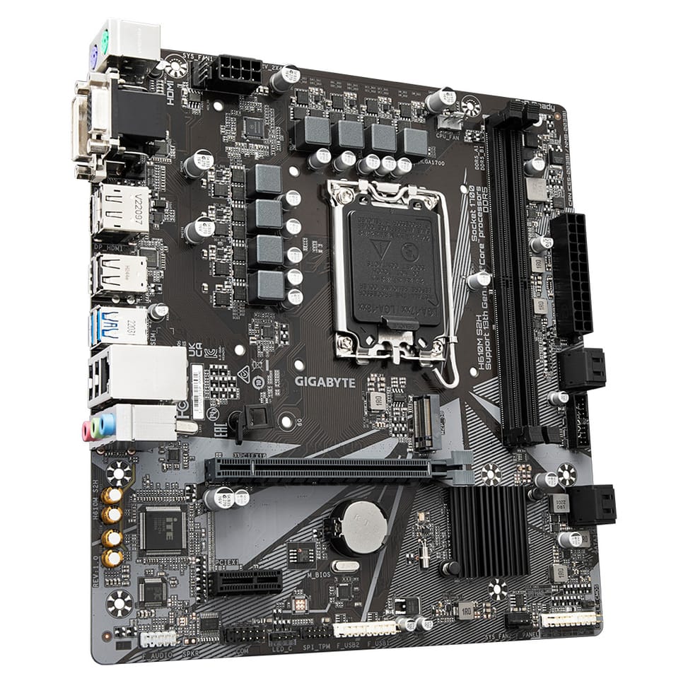 Gigabyte H610M S2H carte mère Intel H610 Express LGA 1700 micro ATX (H610M S2H) — image 2