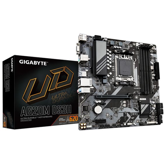 Gigabyte A620M DS3H (rev. 1.0) AMD A620 Emplacement AM5 micro ATX (A620M DS3H)
