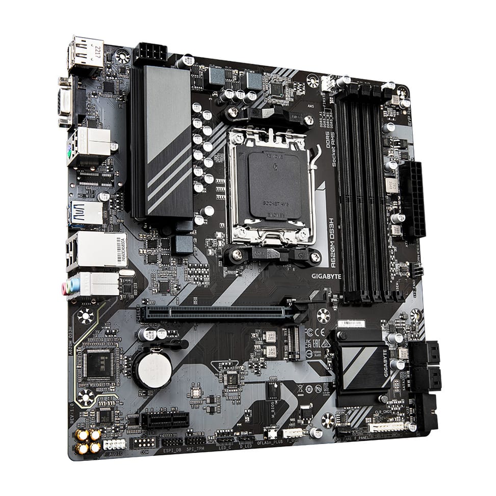 Gigabyte A620M DS3H (rev. 1.0) AMD A620 Emplacement AM5 micro ATX (A620M DS3H) — image 3