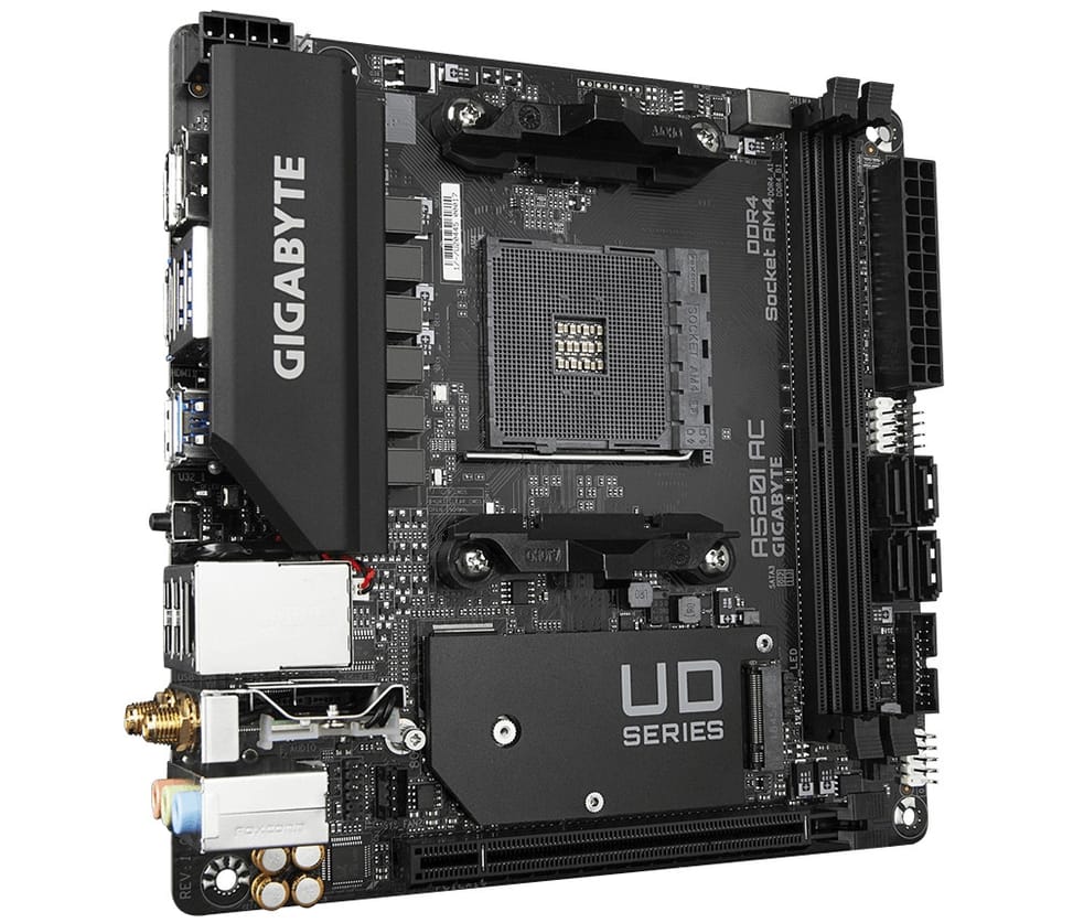 Gigabyte A520I AC carte mère AMD A520 Emplacement AM4 mini ITX (A520I AC) — image 2