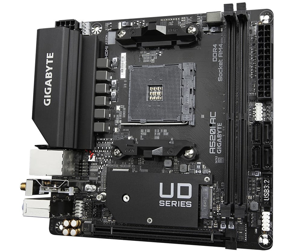 Gigabyte A520I AC carte mère AMD A520 Emplacement AM4 mini ITX (A520I AC) — image 3