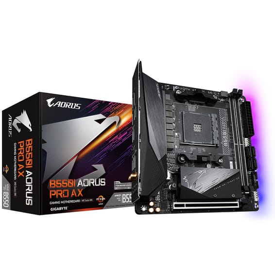 Gigabyte B550I AORUS PRO AX AMD B550 Emplacement AM4 mini ITX (GA-B550I-AORUS PRO AX)