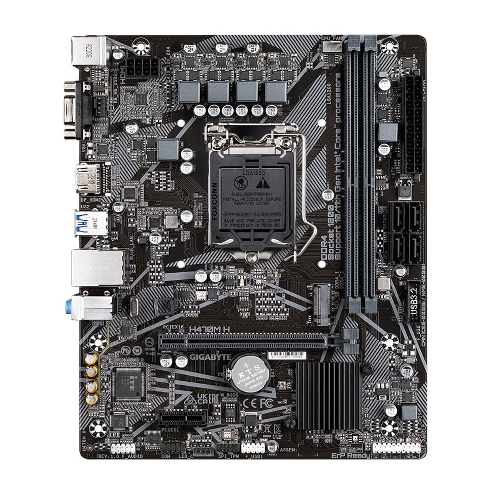 Gigabyte H470M H (rev. 1.0) Intel H470 Express LGA 1200 (Socket H5) micro ATX (H470M H) — image 2