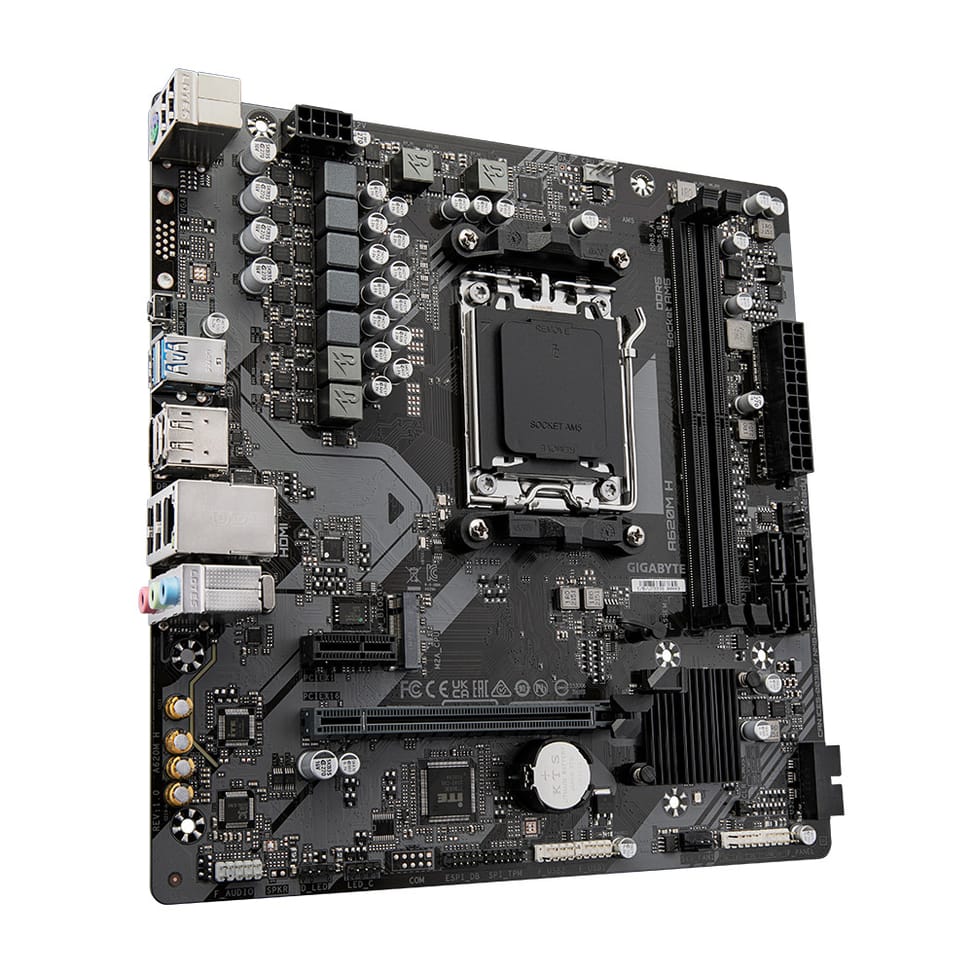 Gigabyte A620M H (rev. 1.0) AMD A620 Emplacement AM5 micro ATX (GA-A620M-H) — image 3