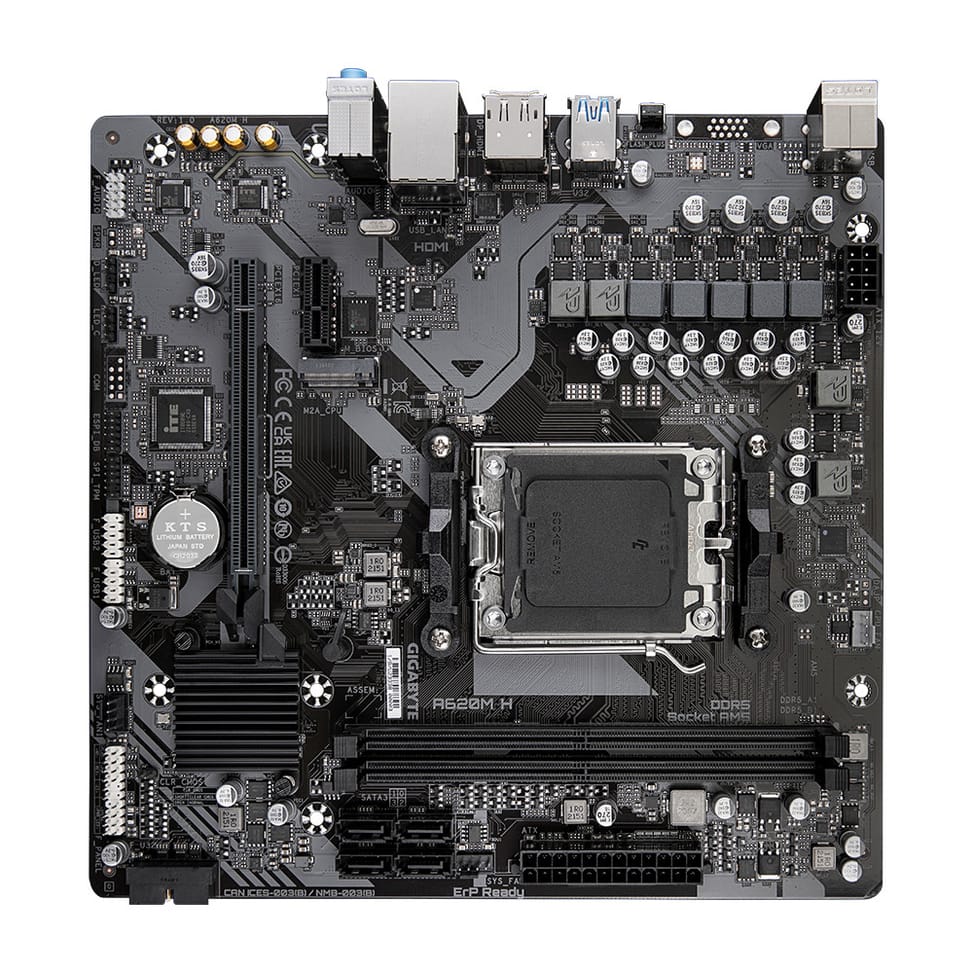 Gigabyte A620M H (rev. 1.0) AMD A620 Emplacement AM5 micro ATX (GA-A620M-H) — image 4