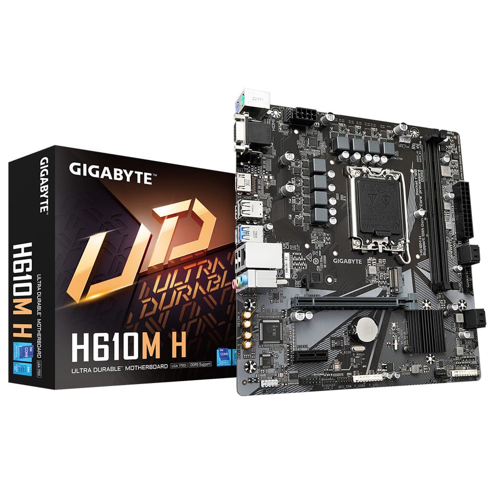 Gigabyte H610M H (rev. 1.0) Intel H610 Express LGA 1700 micro ATX (H610M H) — image 1