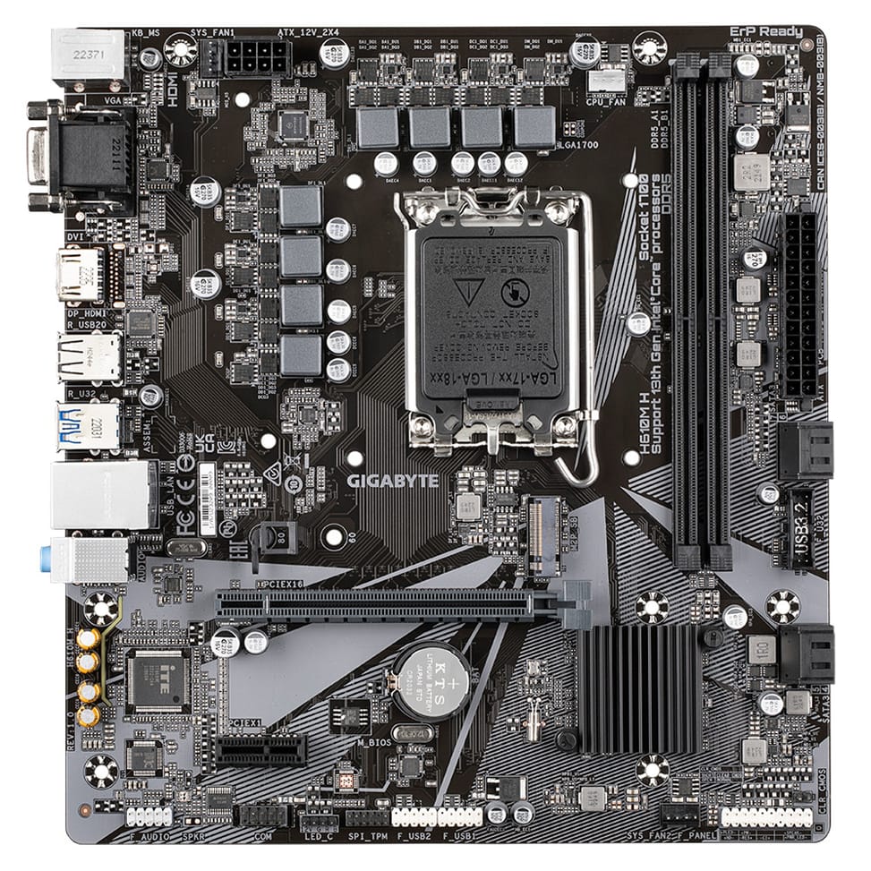 Gigabyte H610M H (rev. 1.0) Intel H610 Express LGA 1700 micro ATX (H610M H) — image 2