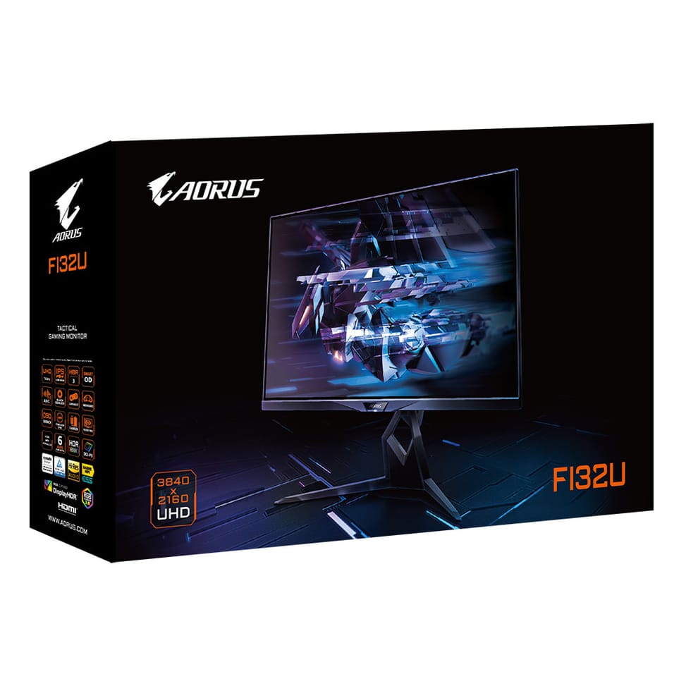 Gigabyte Aorus FI32U écran plat de PC 80 cm (31.5") 3840 x 2160 pixels 4K Ultra HD Noir (AORUS FI32U) — image 9