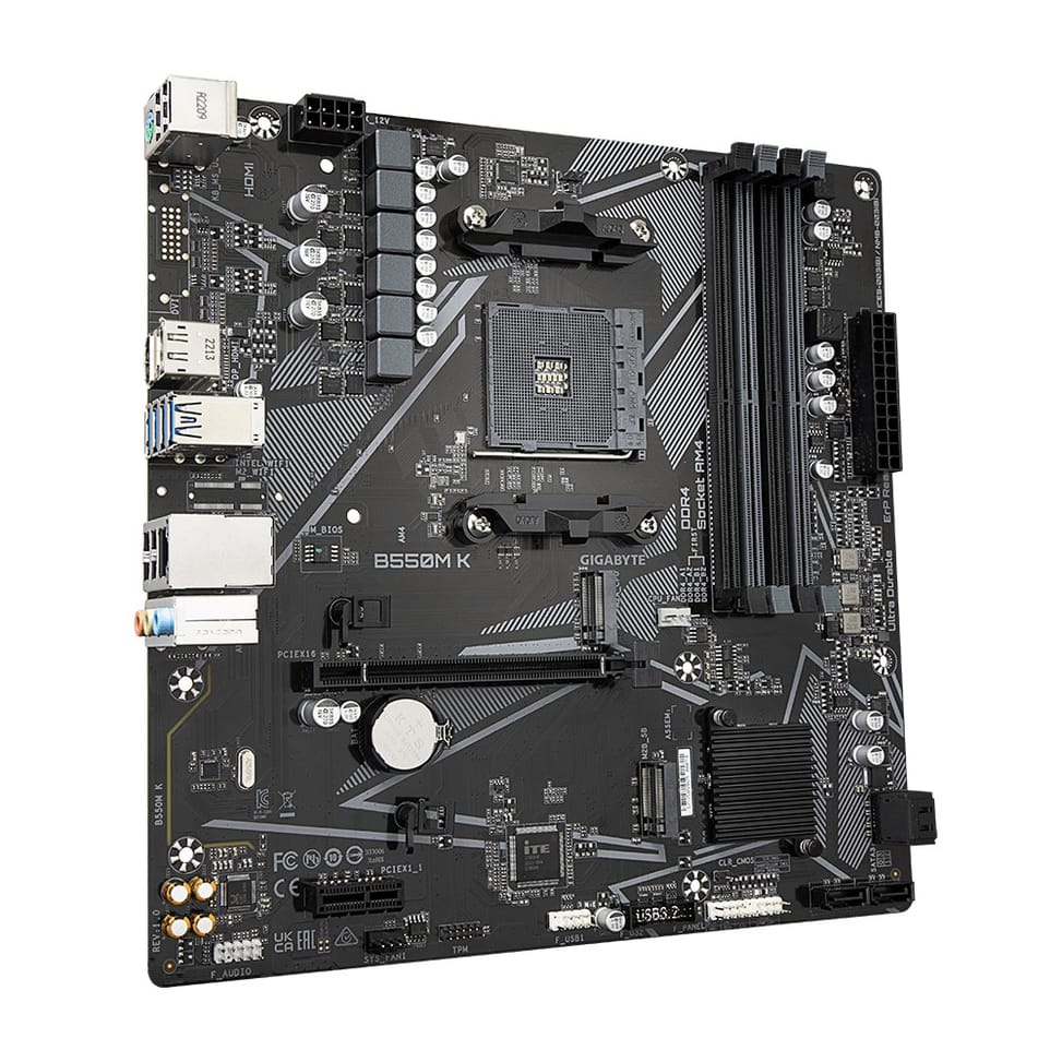لوحة أم Gigabyte B550M K 1.0 AMD B550 مقبس AM4 micro ATX (B550M K 1.0) — صورة 3